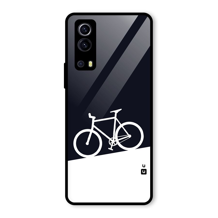 Bicycle Minimal Art Glass Back Case for Vivo iQOO Z3
