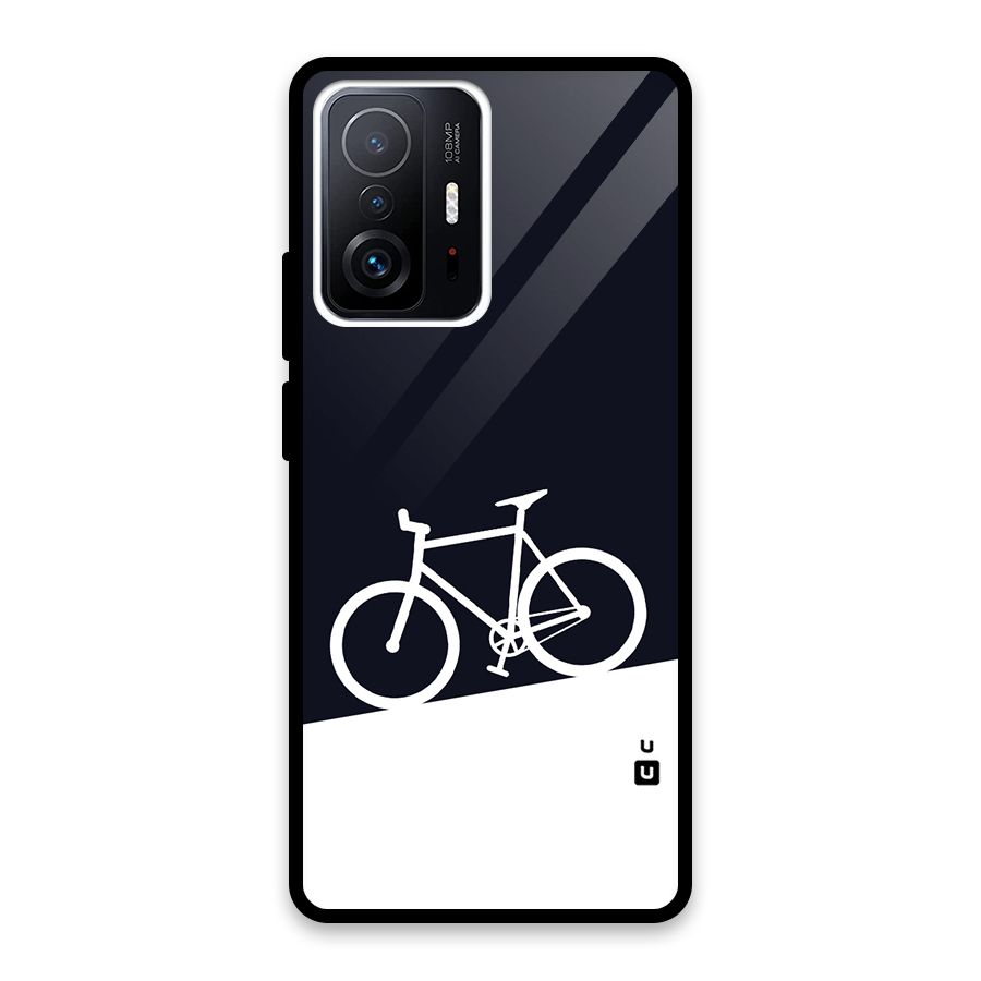 Bicycle Minimal Art Glass Back Case for Xiaomi 11T Pro