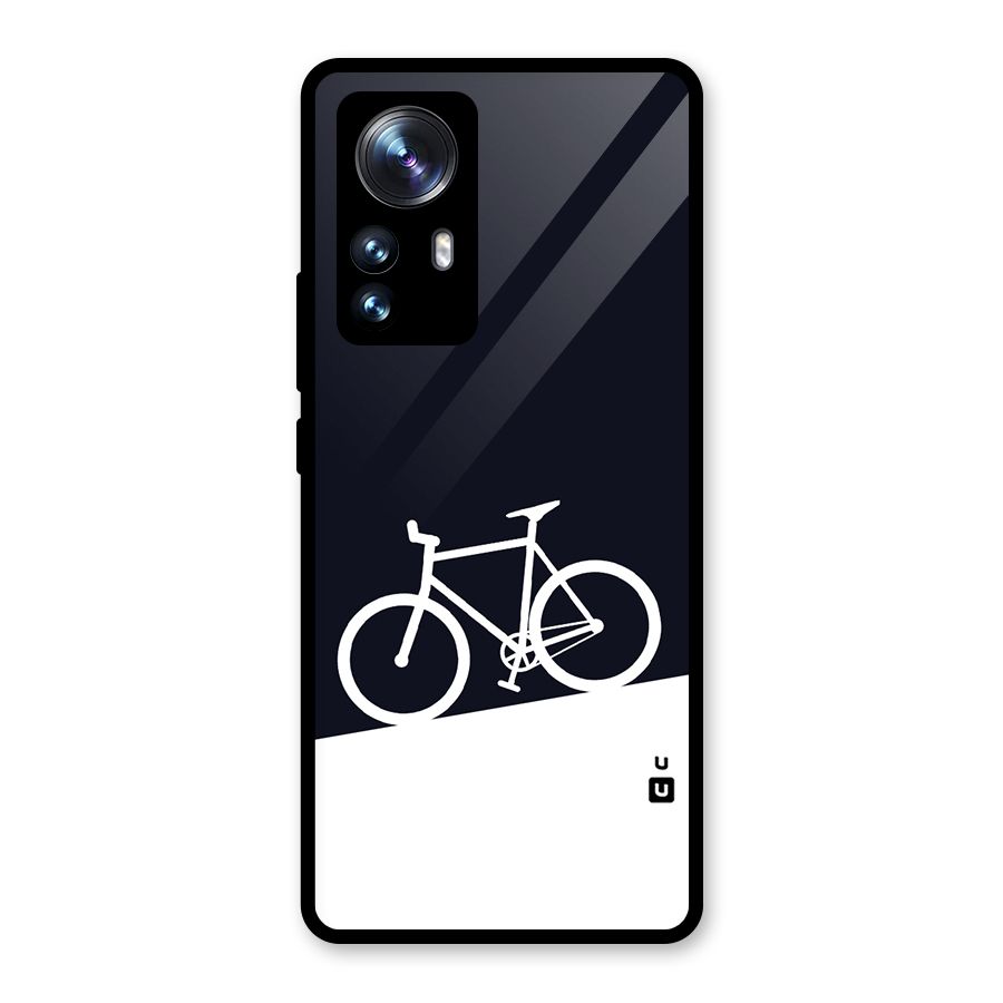 Bicycle Minimal Art Glass Back Case for Xiaomi 12 Pro