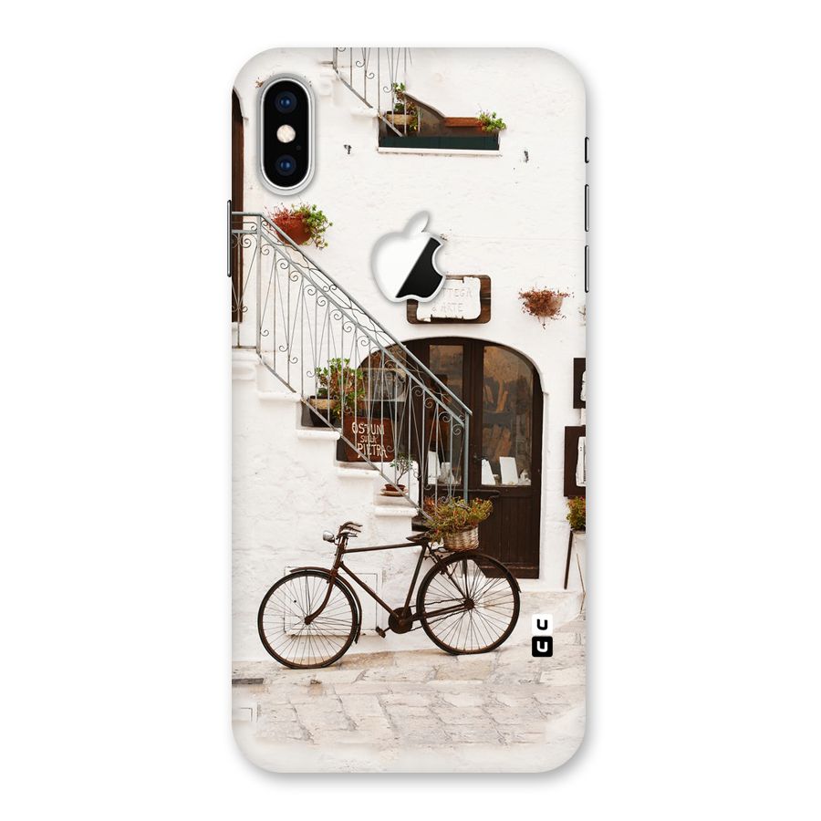 Bicycle Wall Back Case for iPhone XS Max Apple Cut