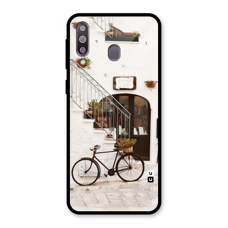 Bicycle Wall Glass Back Case for Galaxy M30