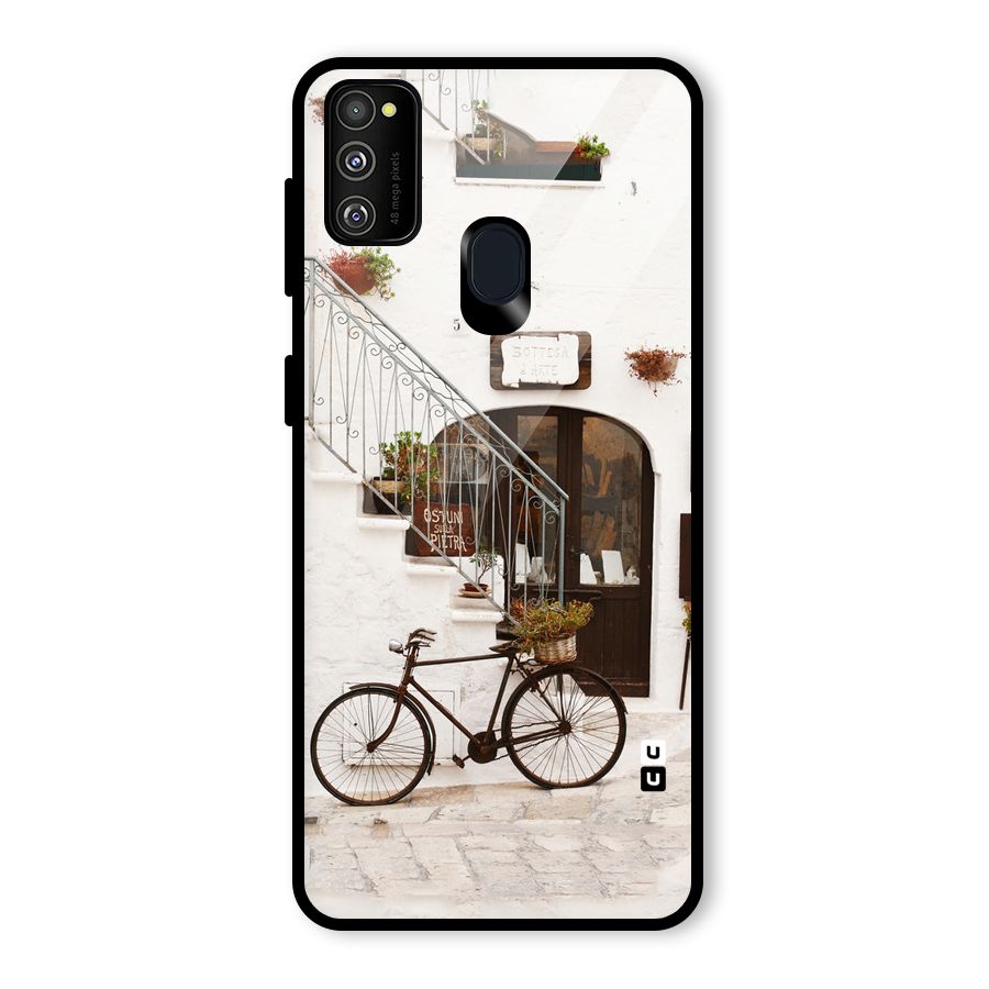 Bicycle Wall Glass Back Case for Galaxy M30s