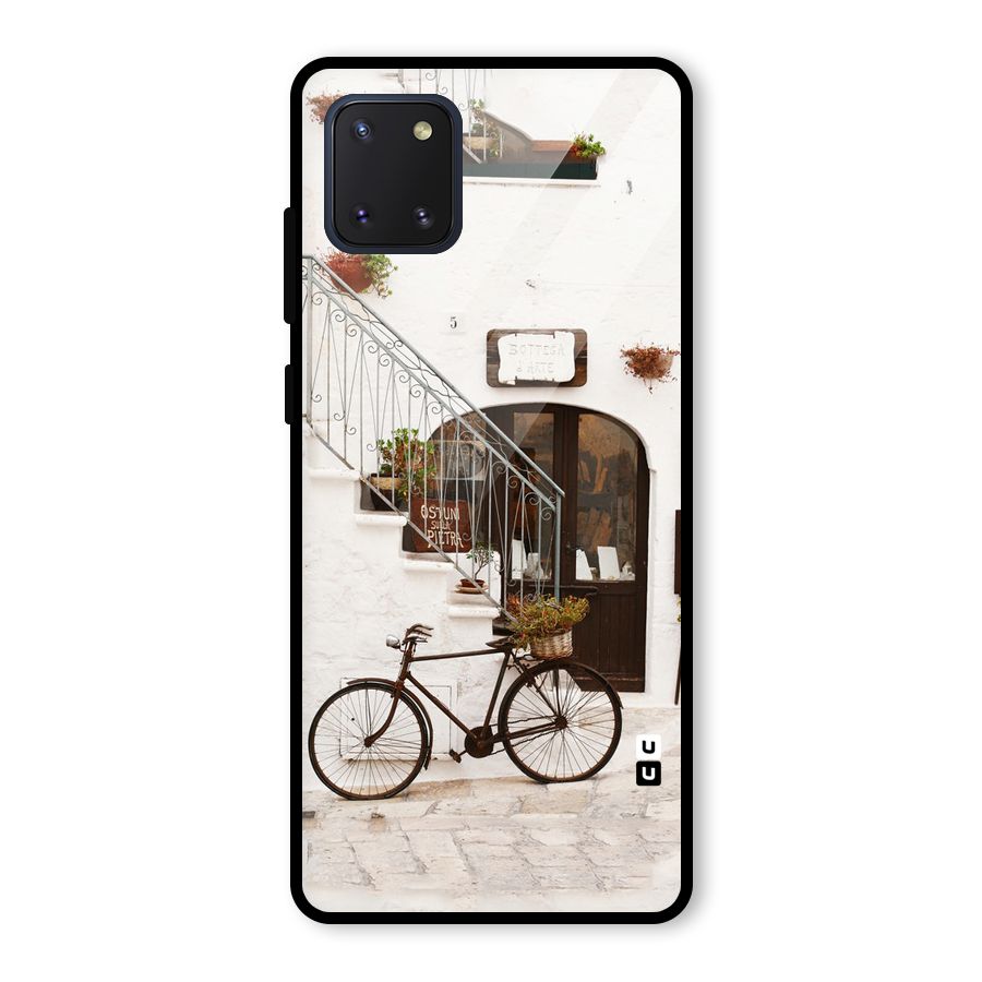 Bicycle Wall Glass Back Case for Galaxy Note 10 Lite