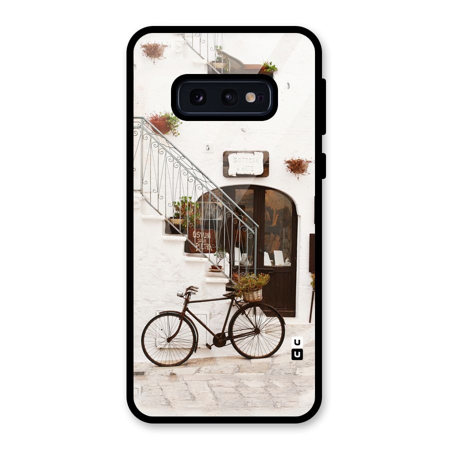 Bicycle Wall Glass Back Case for Galaxy S10e