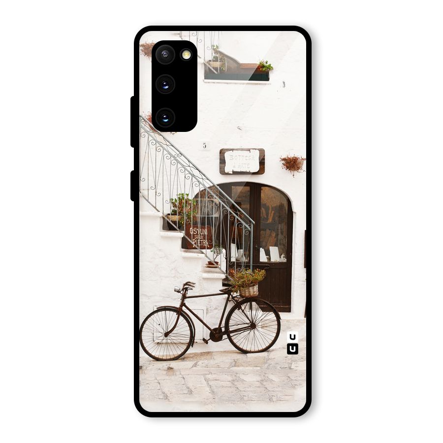 Bicycle Wall Glass Back Case for Galaxy S20 FE