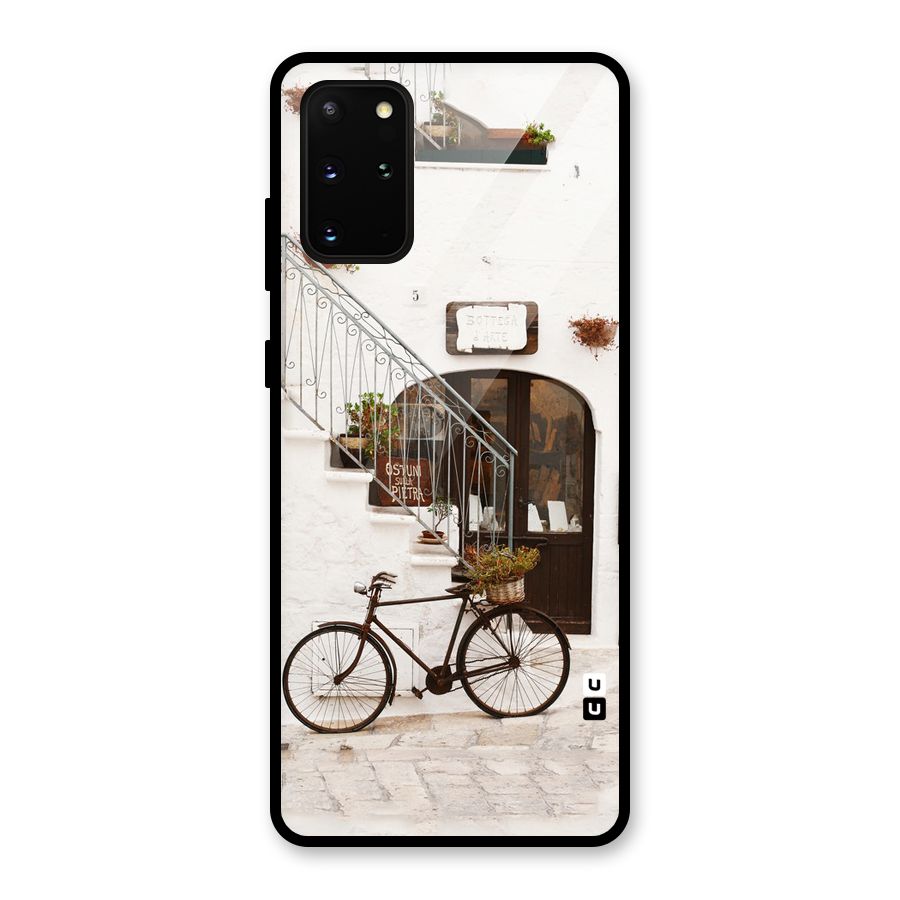 Bicycle Wall Glass Back Case for Galaxy S20 Plus