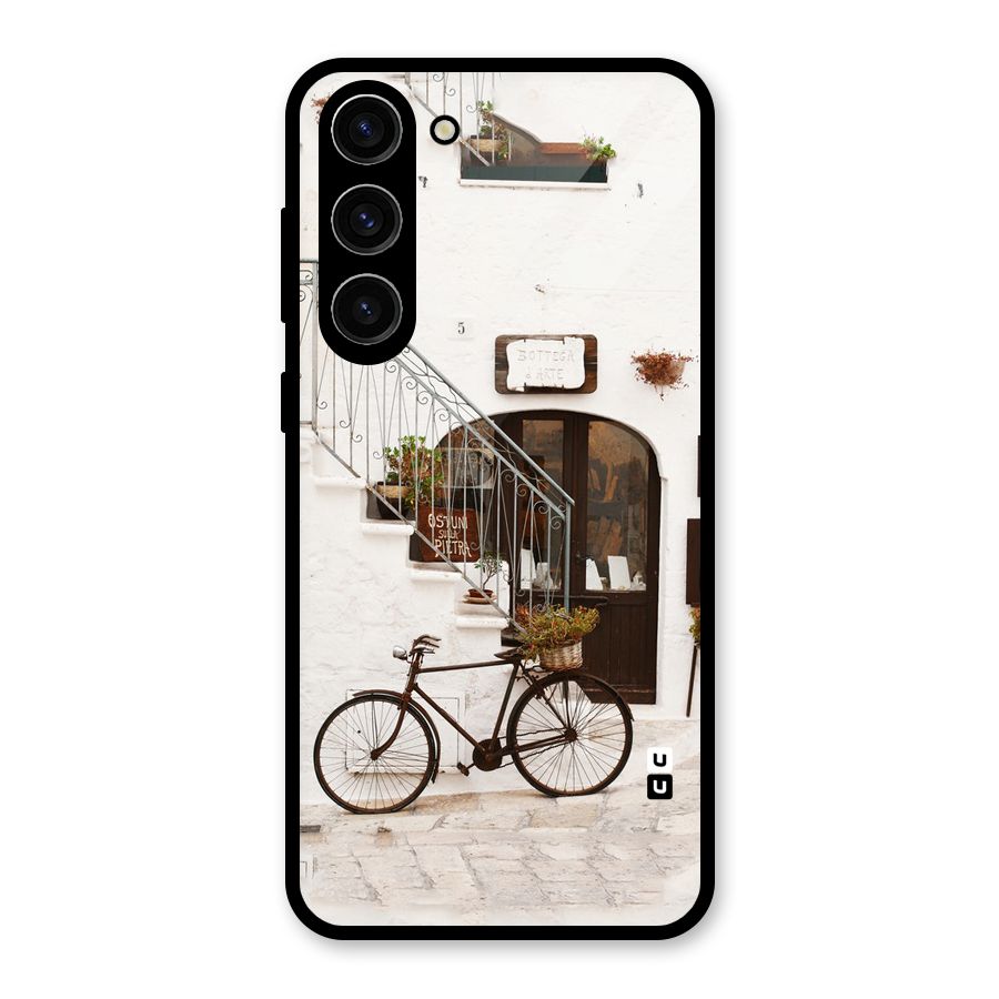 Bicycle Wall Glass Back Case for Galaxy S23 Plus