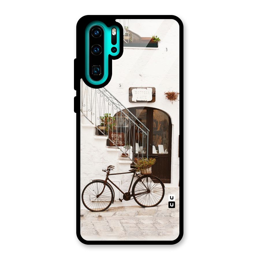 Bicycle Wall Glass Back Case for Huawei P30 Pro