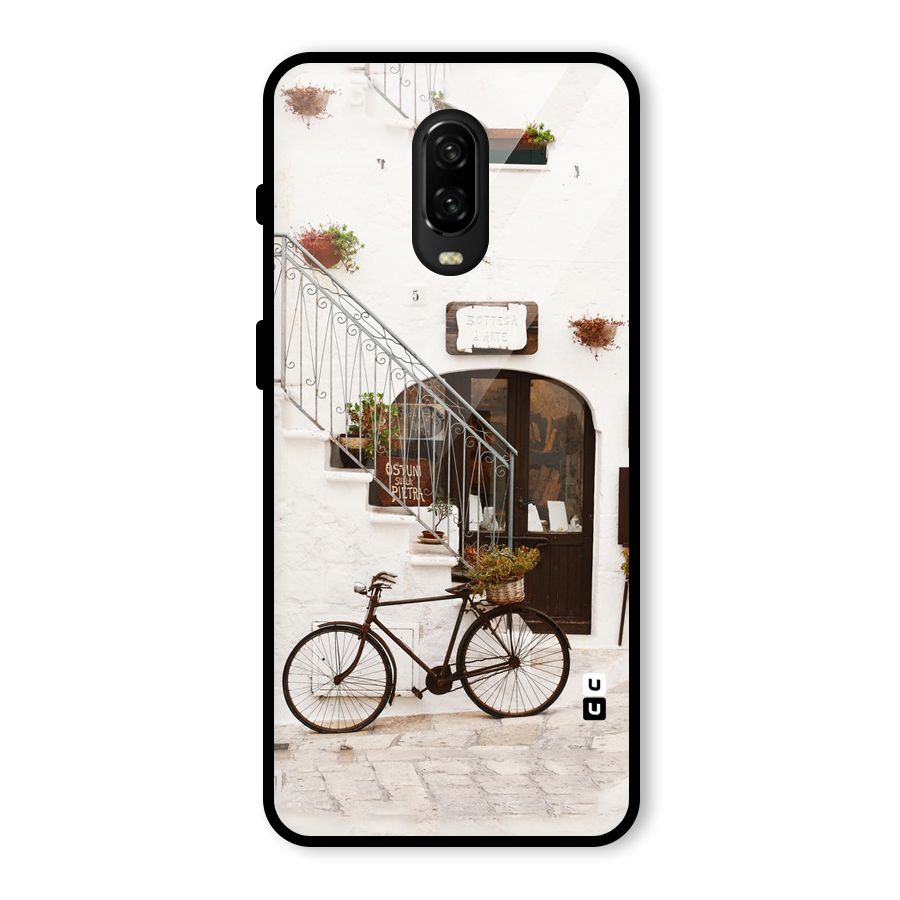 Bicycle Wall Glass Back Case for OnePlus 6T
