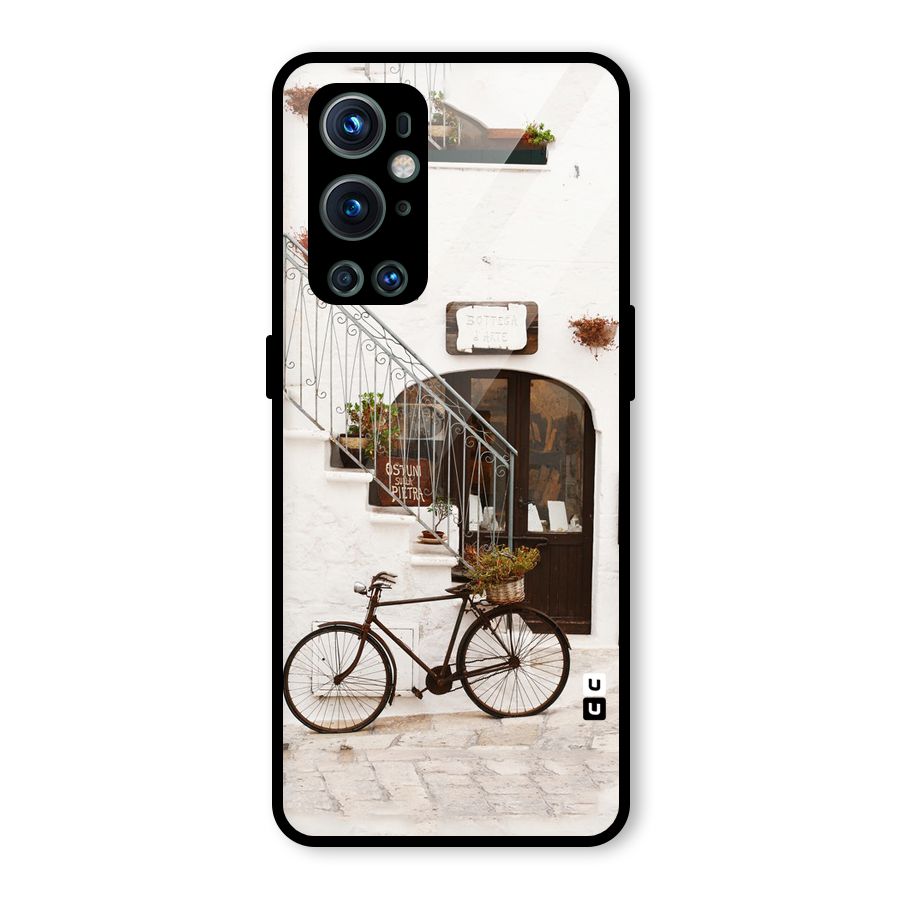 Bicycle Wall Glass Back Case for OnePlus 9 Pro