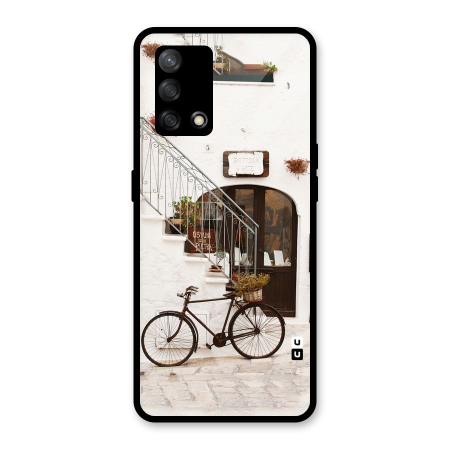 Bicycle Wall Glass Back Case for Oppo F19
