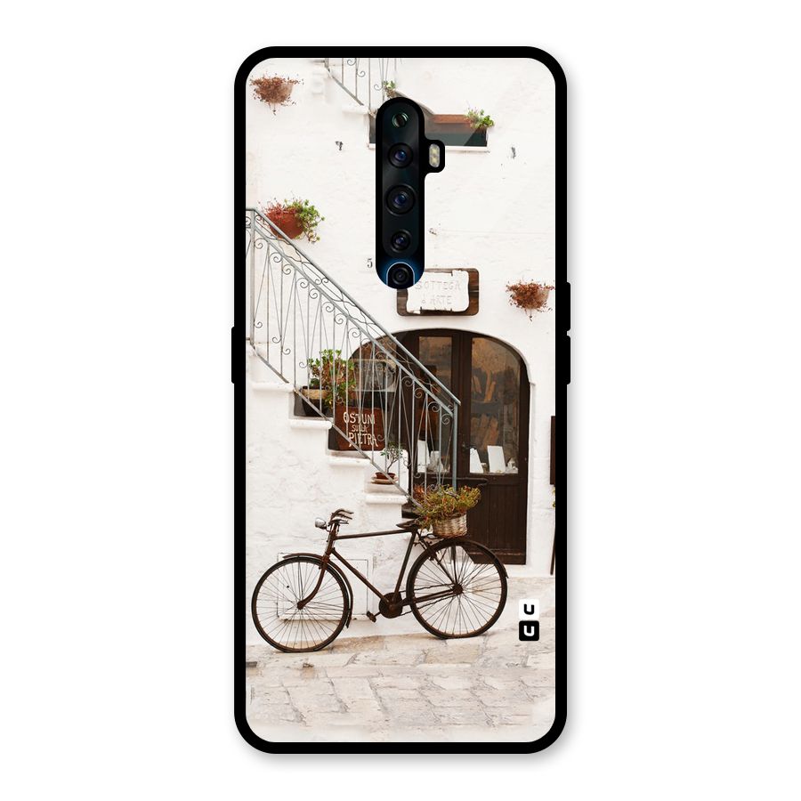 Bicycle Wall Glass Back Case for Oppo Reno2 Z