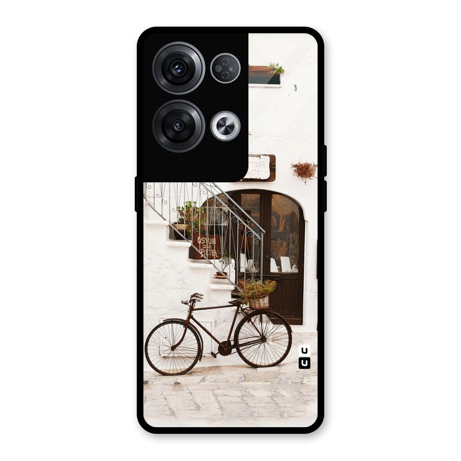 Bicycle Wall Glass Back Case for Oppo Reno8 Pro 5G
