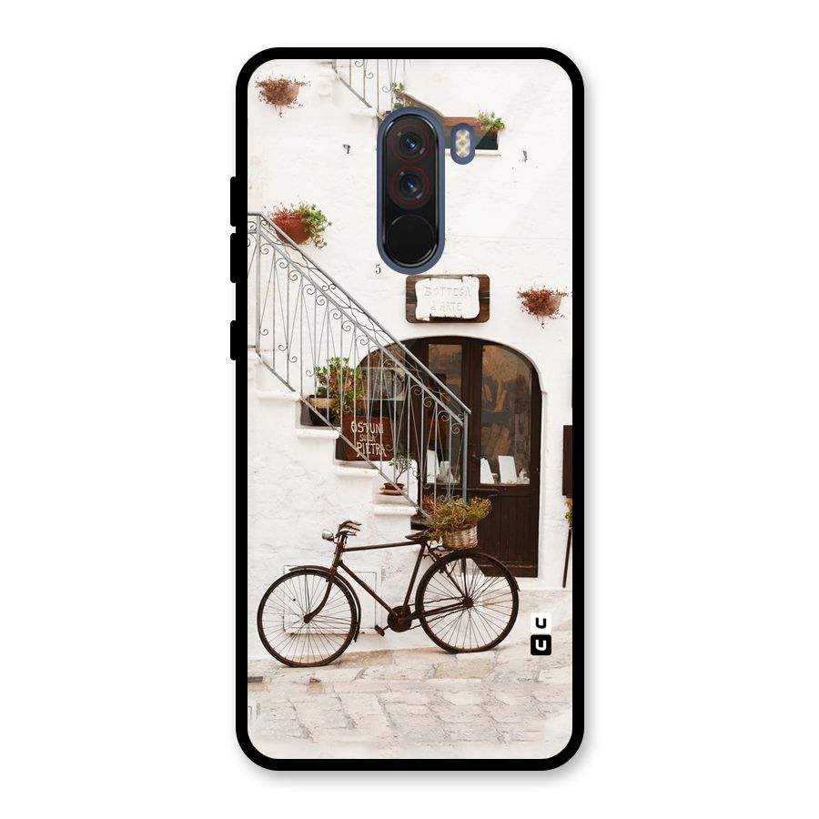 Bicycle Wall Glass Back Case for Poco F1