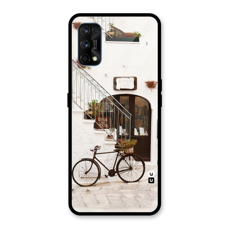 Bicycle Wall Glass Back Case for Realme 7 Pro