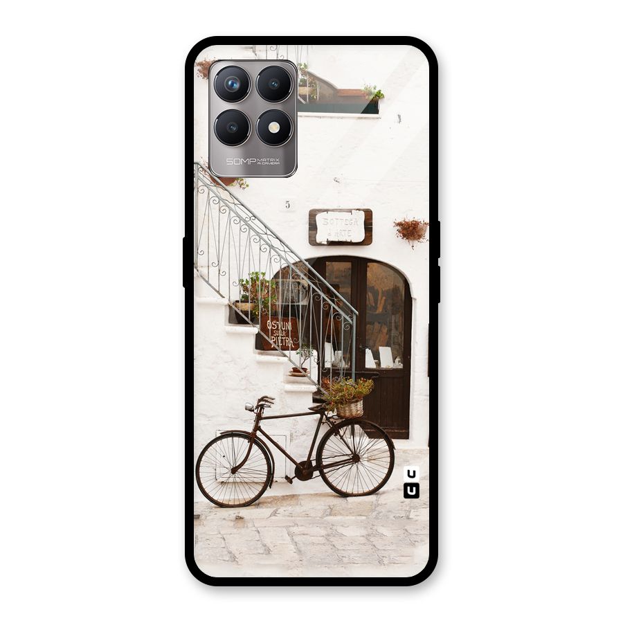 Bicycle Wall Glass Back Case for Realme Narzo 50