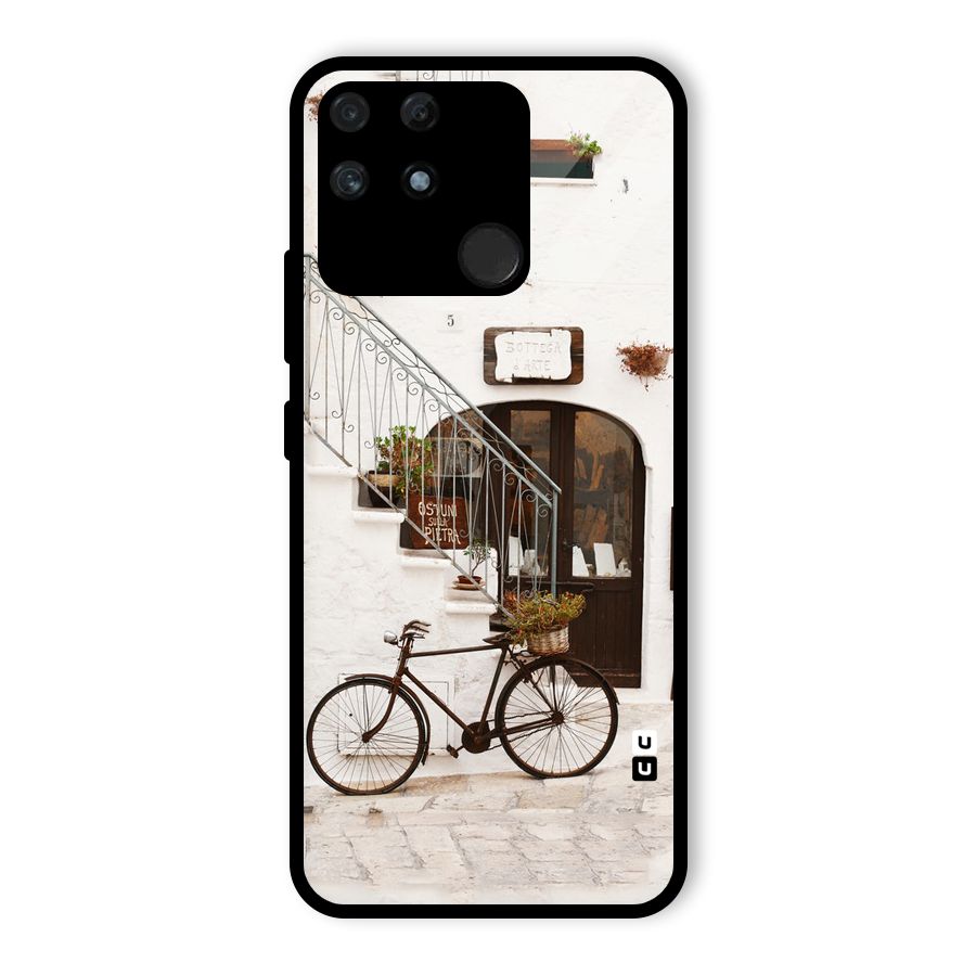 Bicycle Wall Glass Back Case for Realme Narzo 50A