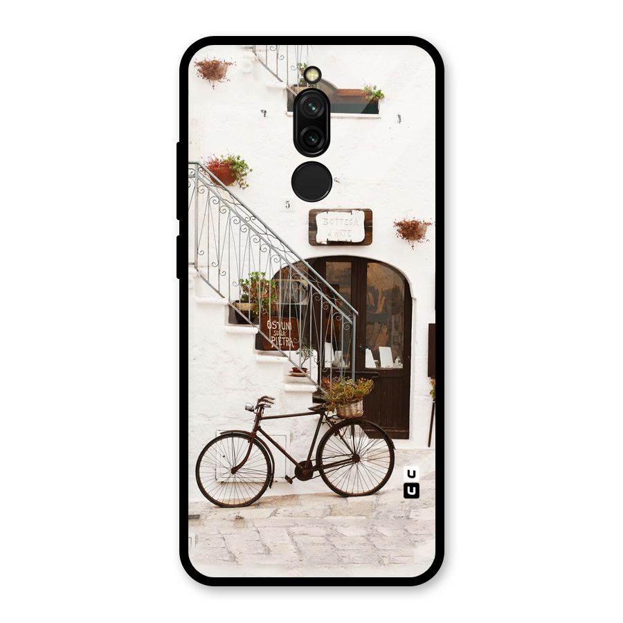 Bicycle Wall Glass Back Case for Redmi 8