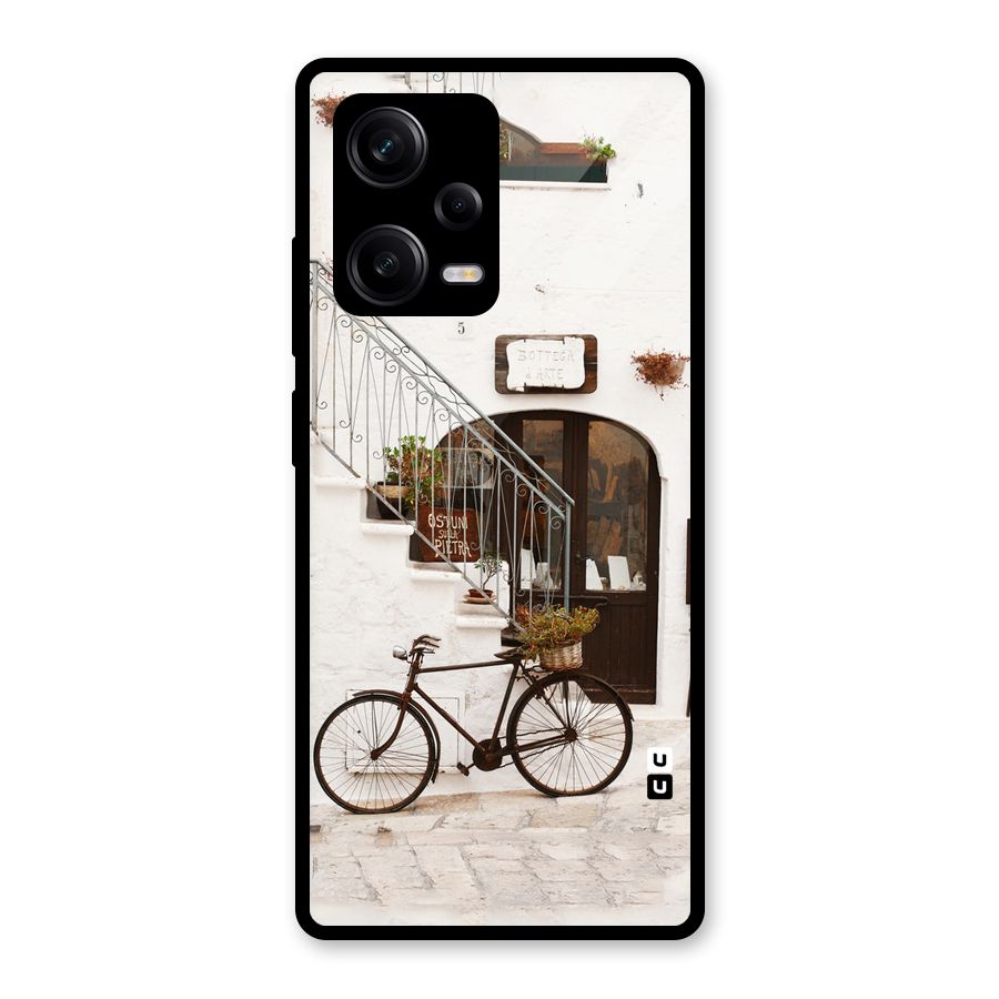 Bicycle Wall Glass Back Case for Redmi Note 12 Pro