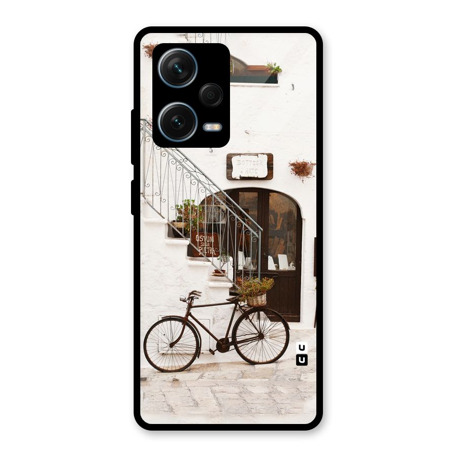 Bicycle Wall Glass Back Case for Redmi Note 12 Pro Plus 5G