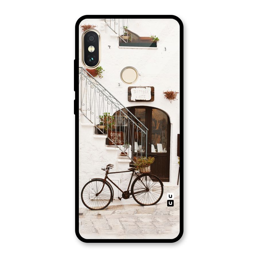 Bicycle Wall Glass Back Case for Redmi Note 5 Pro