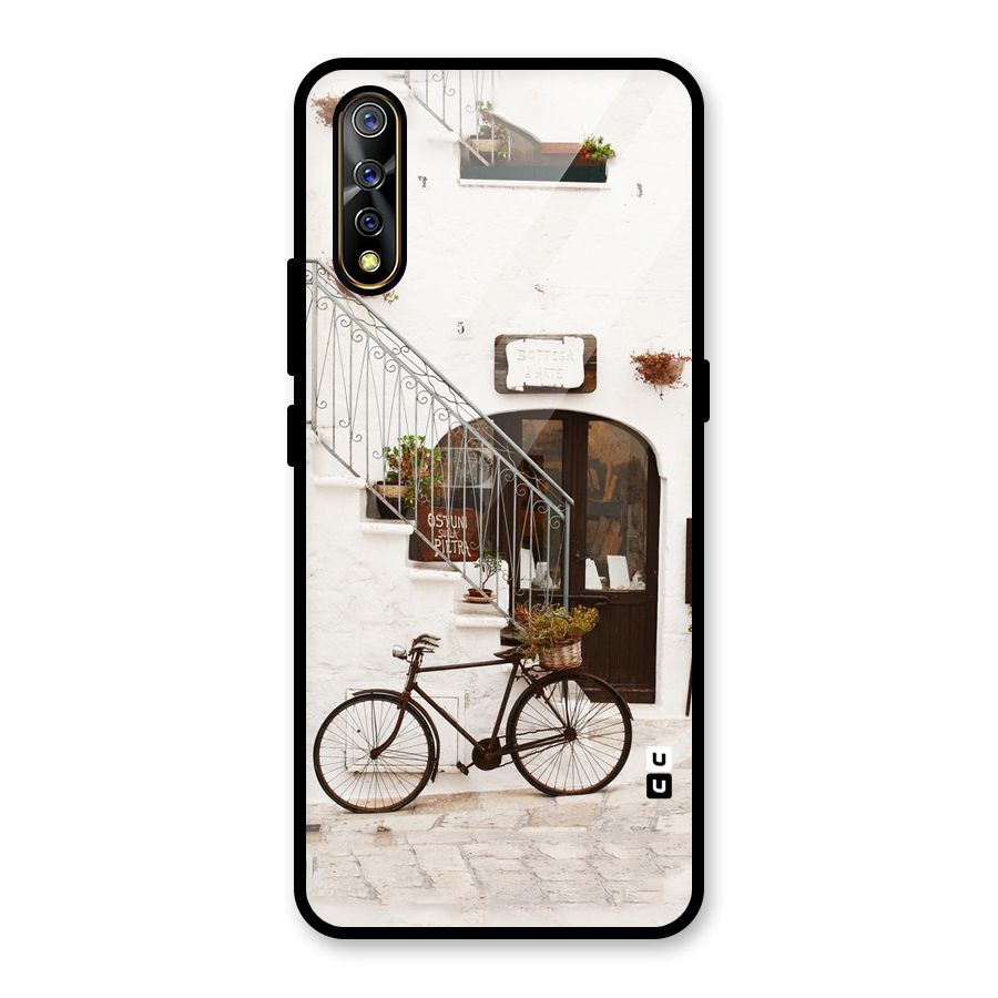 Bicycle Wall Glass Back Case for Vivo S1