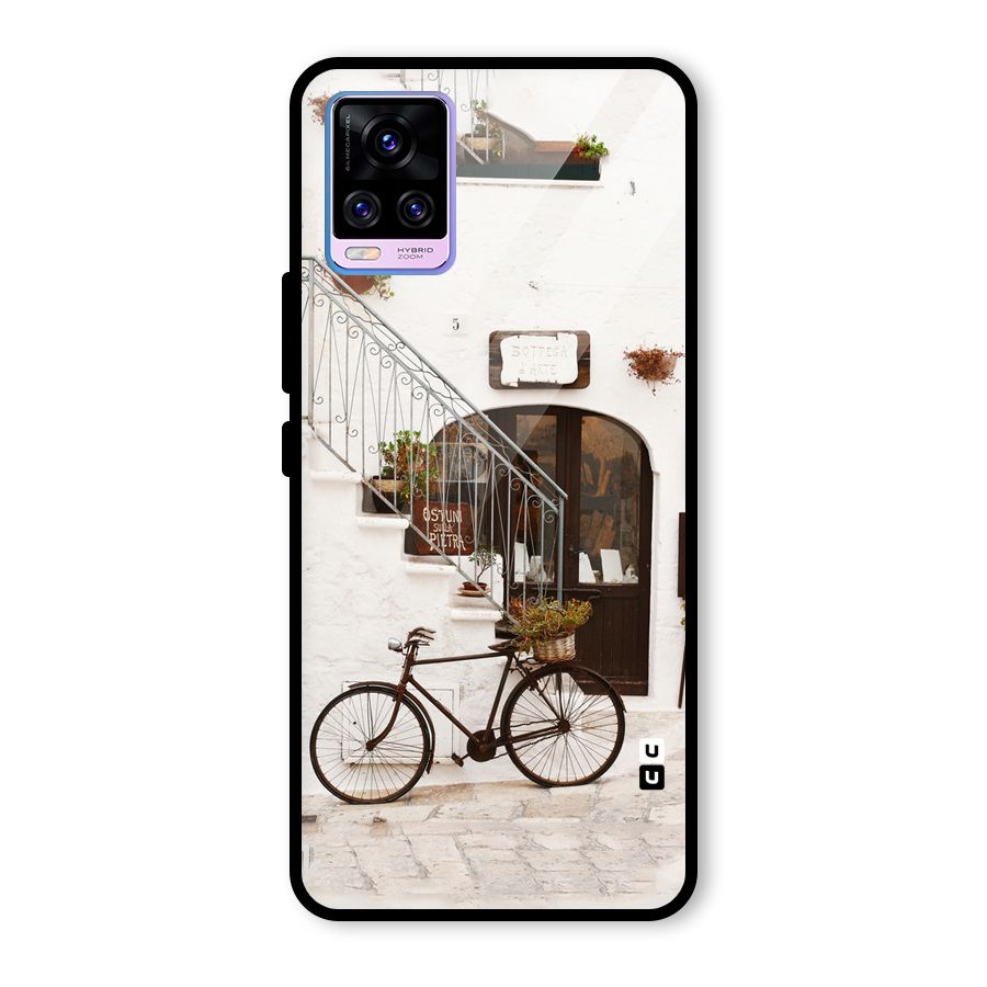 Bicycle Wall Glass Back Case for Vivo V20 Pro
