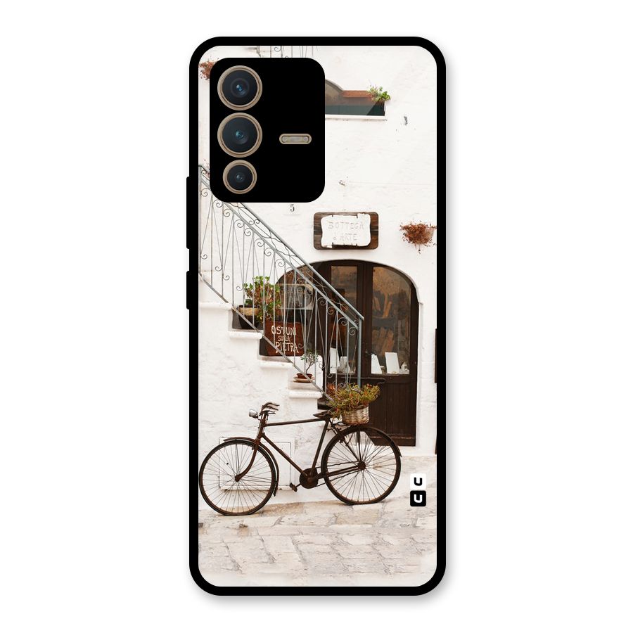Bicycle Wall Glass Back Case for Vivo V23 5G