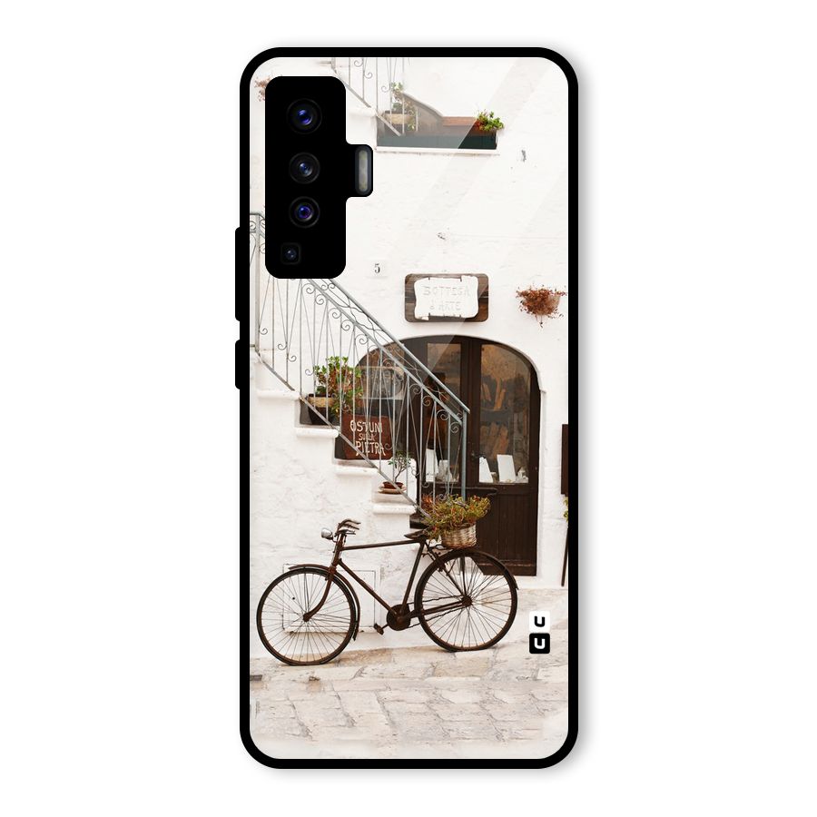 Bicycle Wall Glass Back Case for Vivo X50