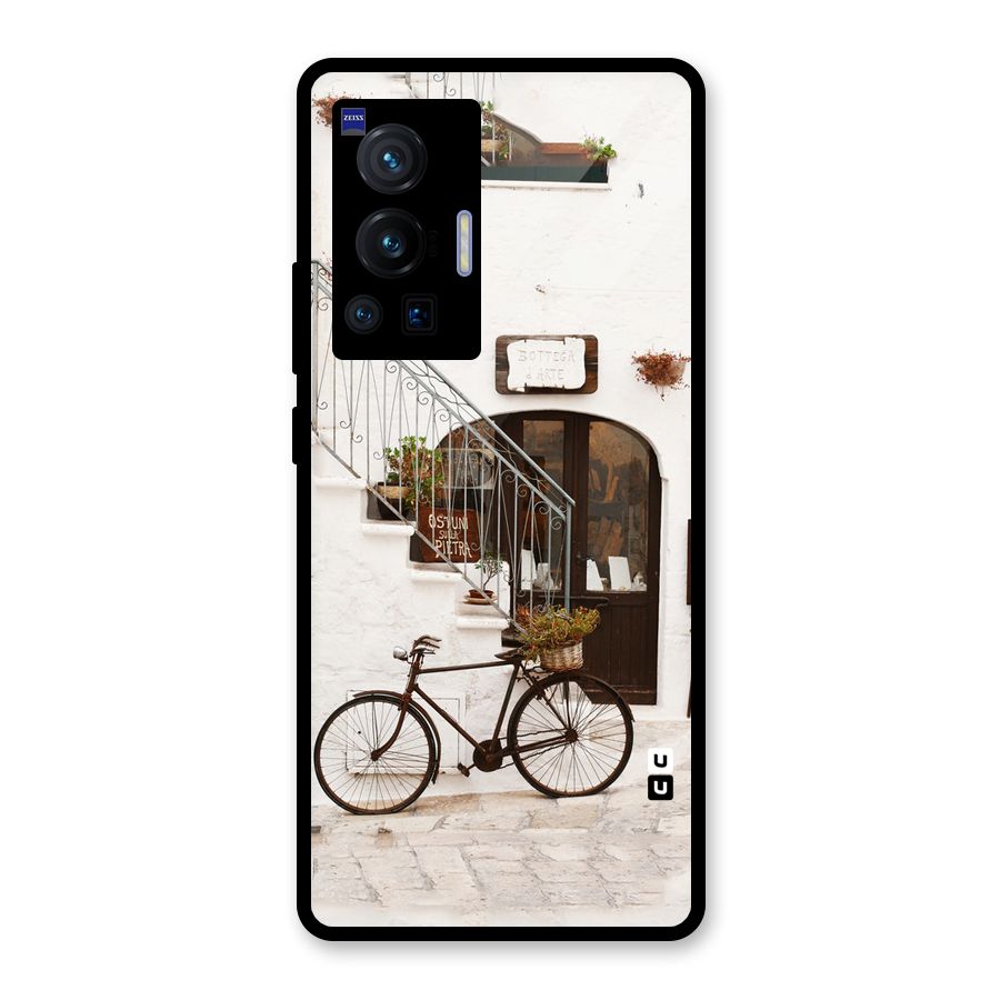 Bicycle Wall Glass Back Case for Vivo X70 Pro