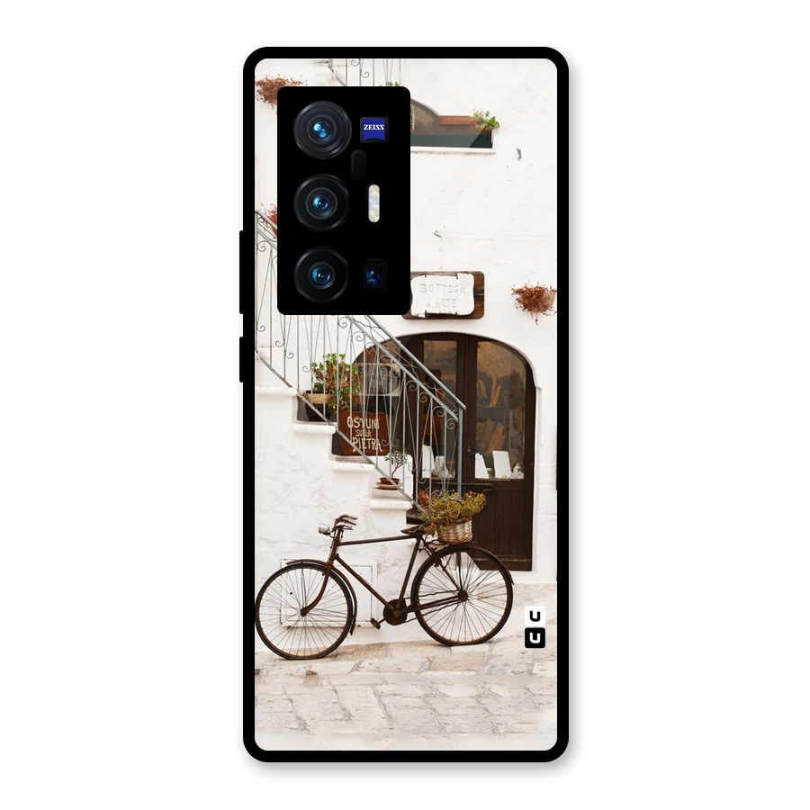 Bicycle Wall Glass Back Case for Vivo X70 Pro Plus
