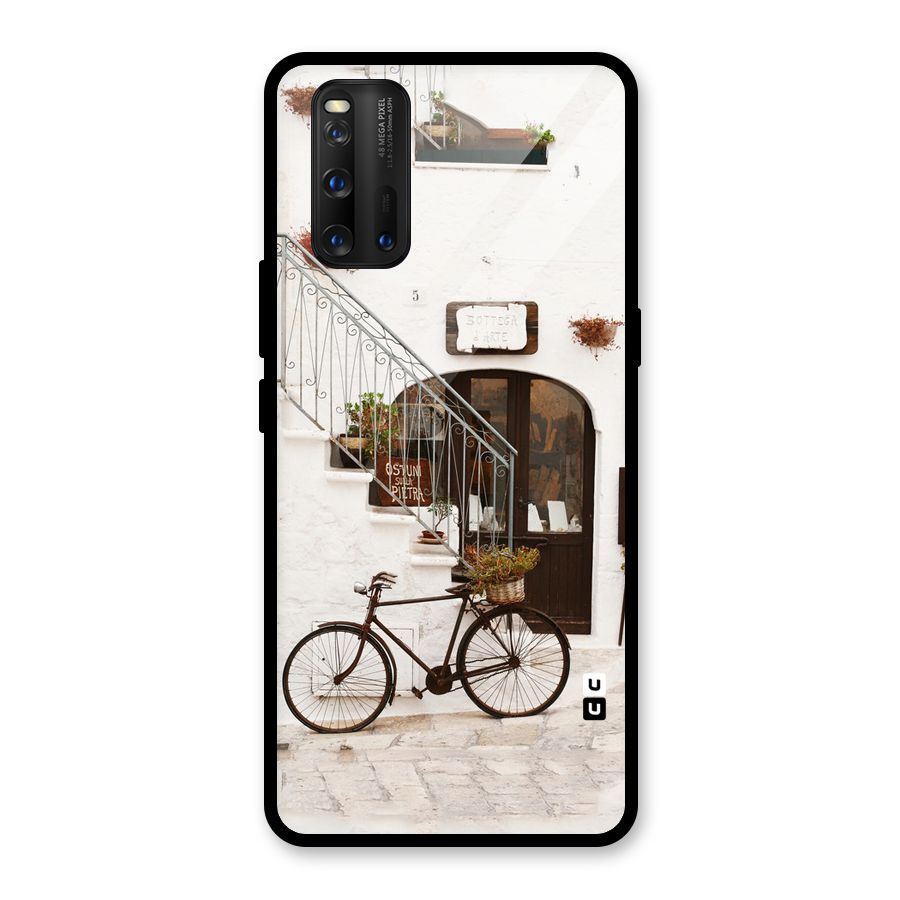 Bicycle Wall Glass Back Case for Vivo iQOO 3