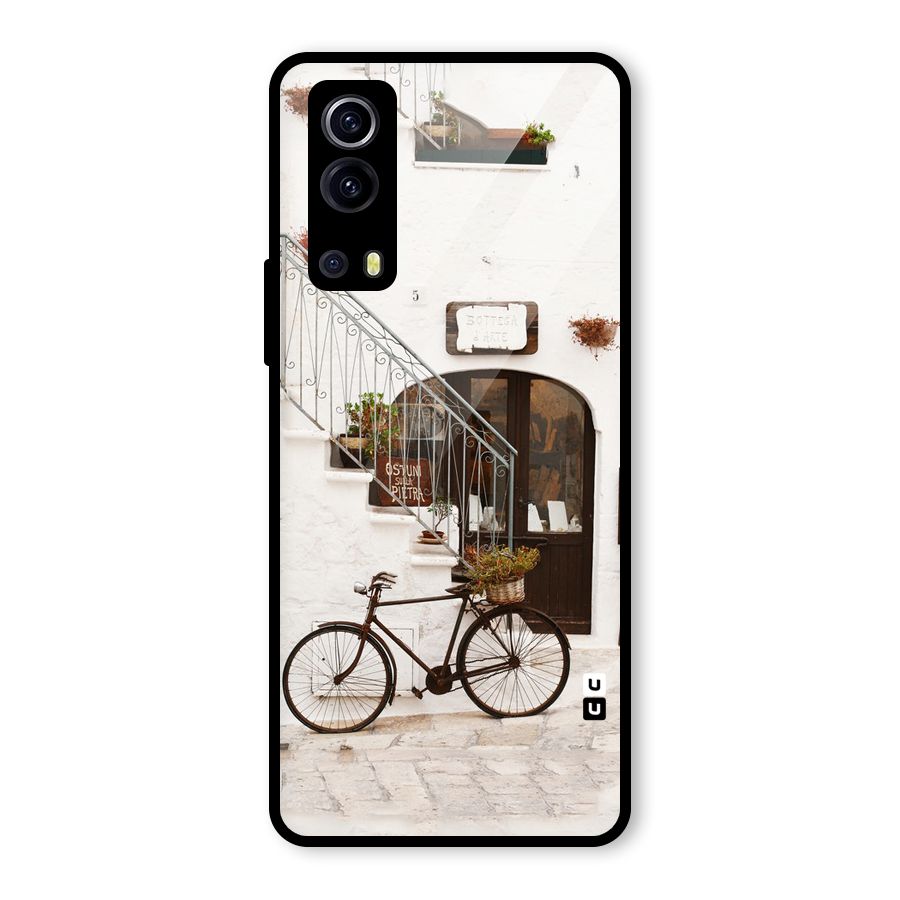 Bicycle Wall Glass Back Case for Vivo iQOO Z3