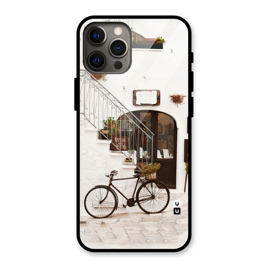 Bicycle Wall Glass Back Case for iPhone 12 Pro Max
