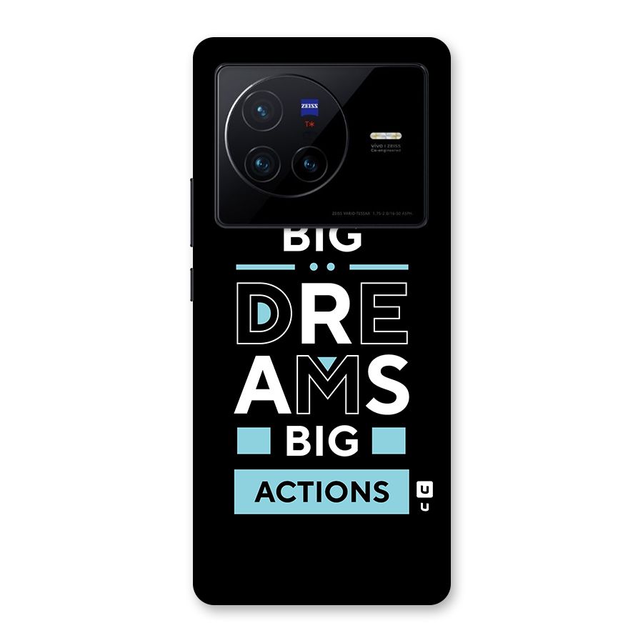 Big Dreams Big Actions Back Case for Vivo X80