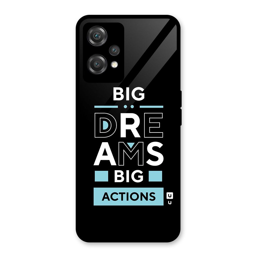 Big Dreams Big Actions Glass Back Case for OnePlus Nord CE 2 Lite 5G