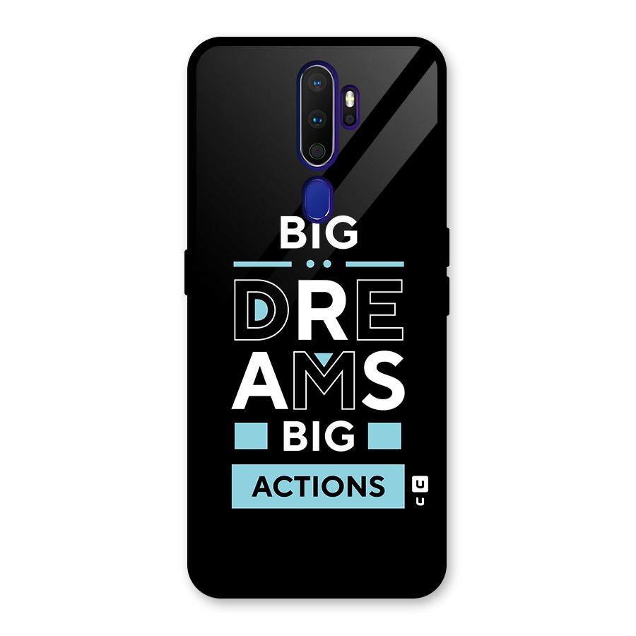 Big Dreams Big Actions Glass Back Case for Oppo A9 (2020)