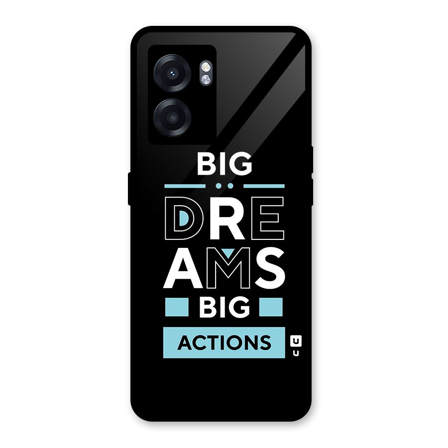 Big Dreams Big Actions Glass Back Case for Realme Narzo 50 5G