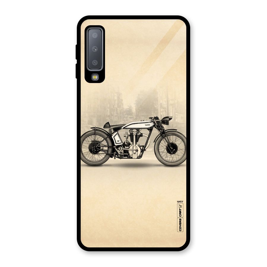 Bike Ride Glass Back Case for Galaxy A7 (2018)