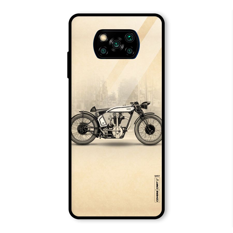 Bike Ride Glass Back Case for Poco X3 Pro