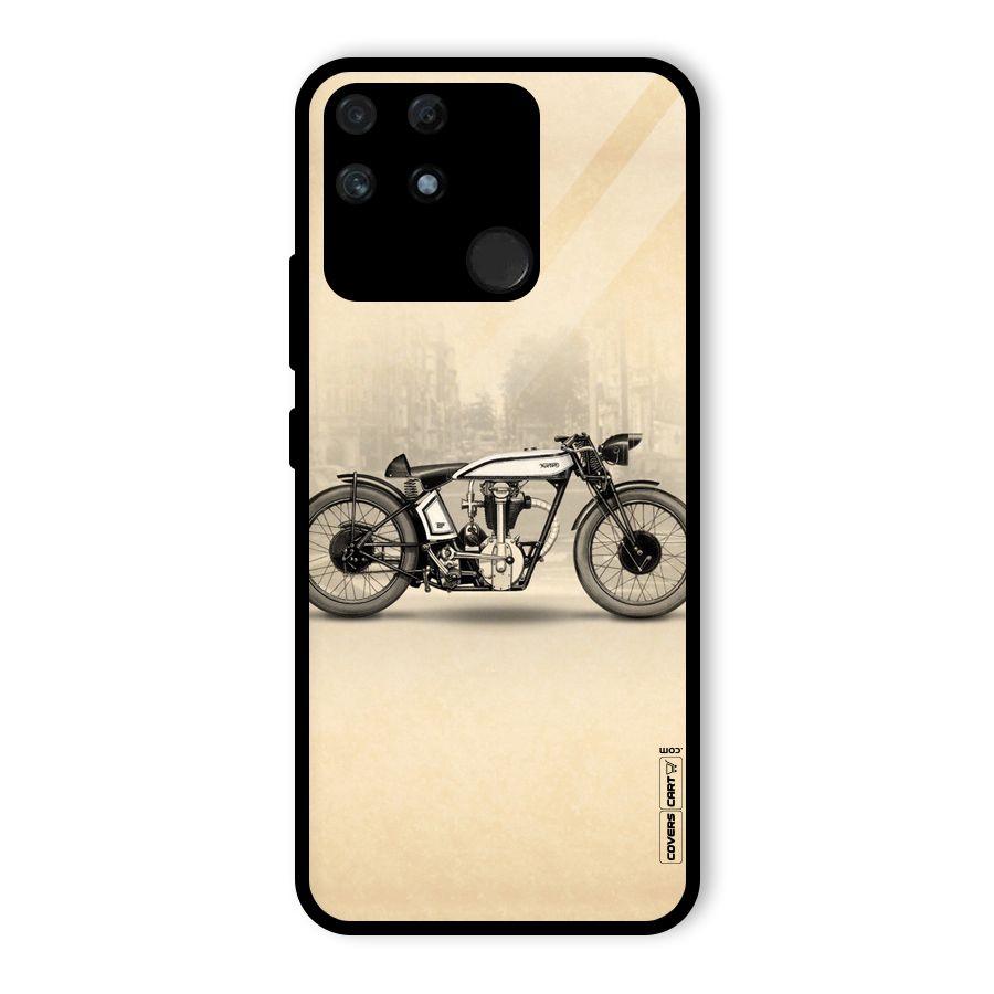 Bike Ride Glass Back Case for Realme Narzo 50A