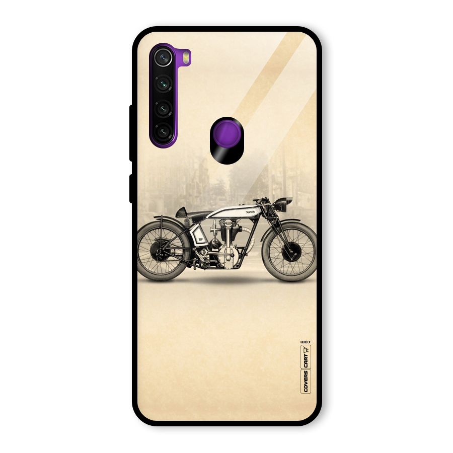 Bike Ride Glass Back Case for Redmi Note 8