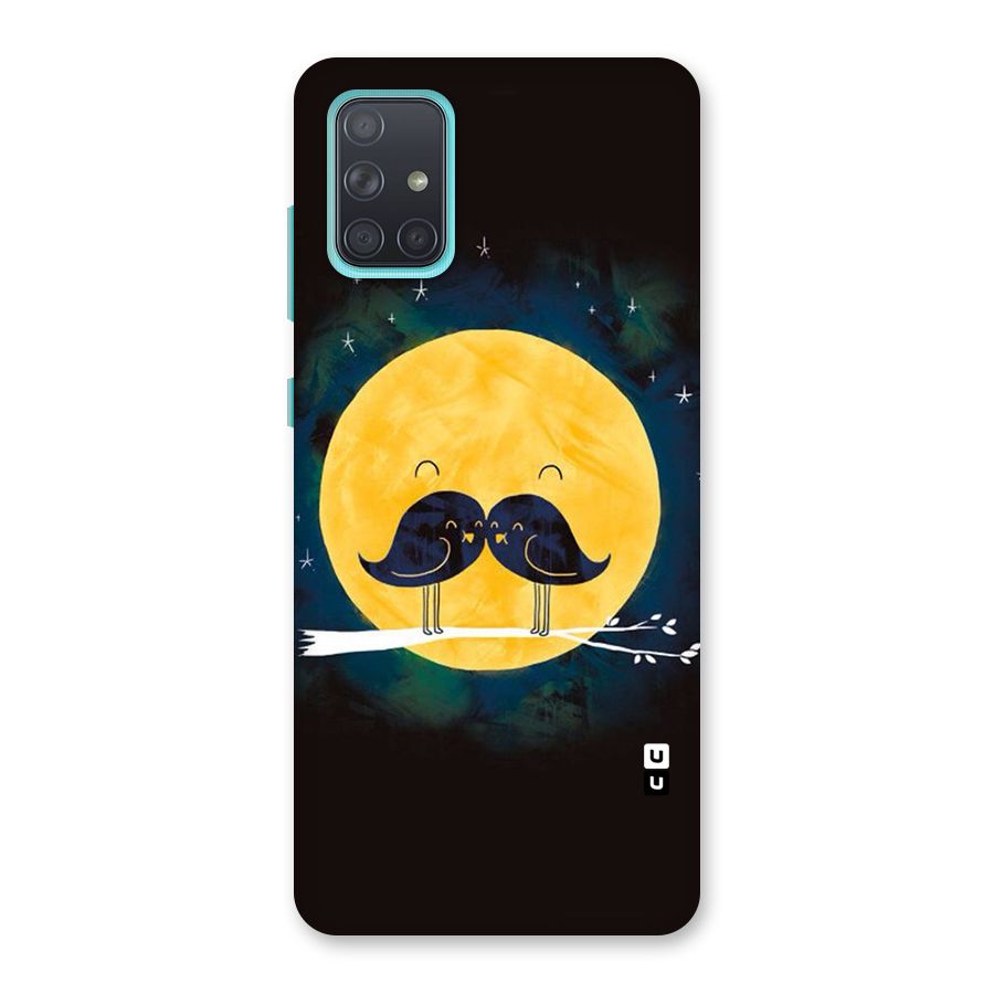 Bird Moustache Back Case for Galaxy A71
