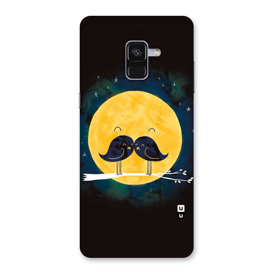 Bird Moustache Back Case for Galaxy A8 Plus