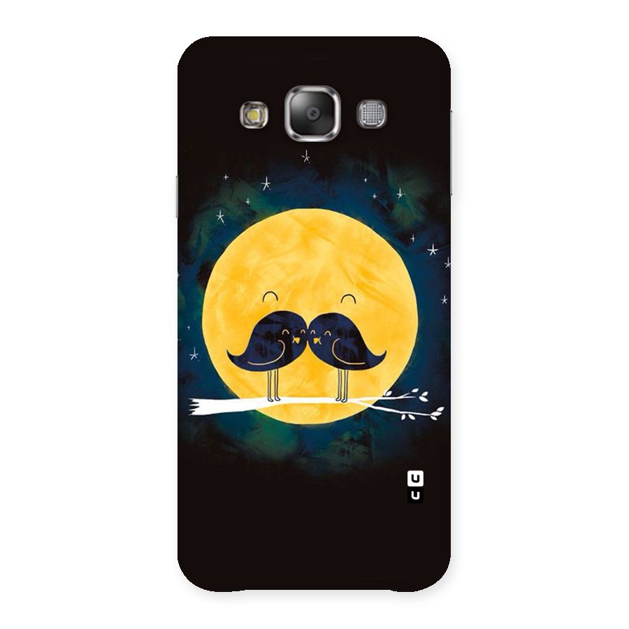 Bird Moustache Back Case for Galaxy E7