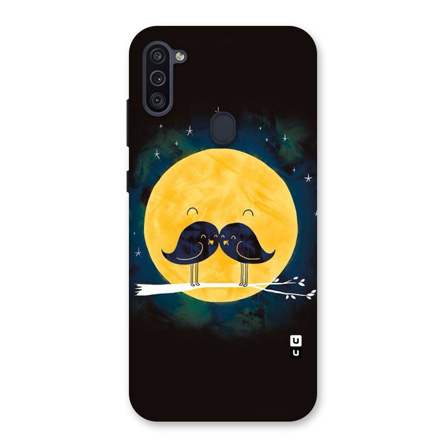 Bird Moustache Back Case for Galaxy M11