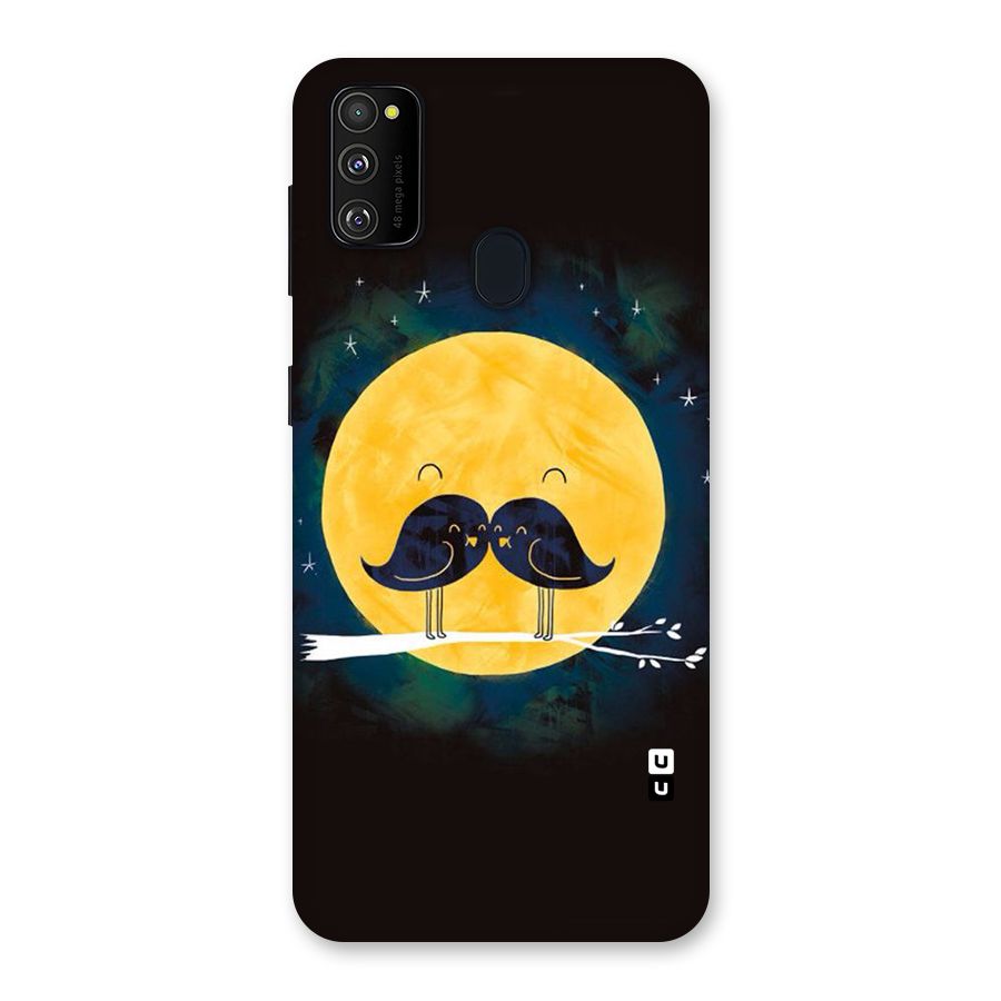 Bird Moustache Back Case for Galaxy M30s