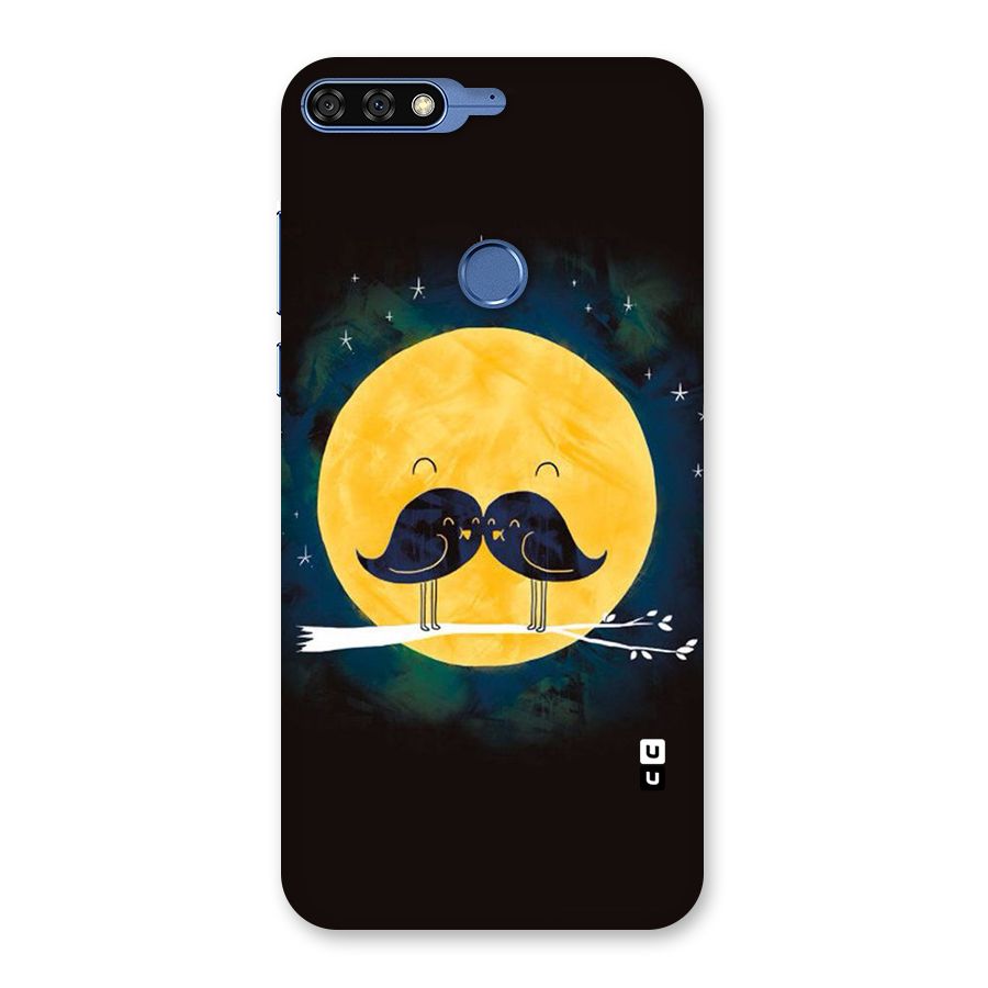 Bird Moustache Back Case for Honor 7C