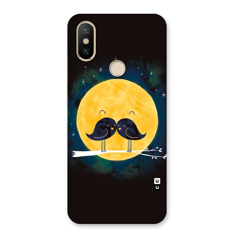 Bird Moustache Back Case for Mi A2