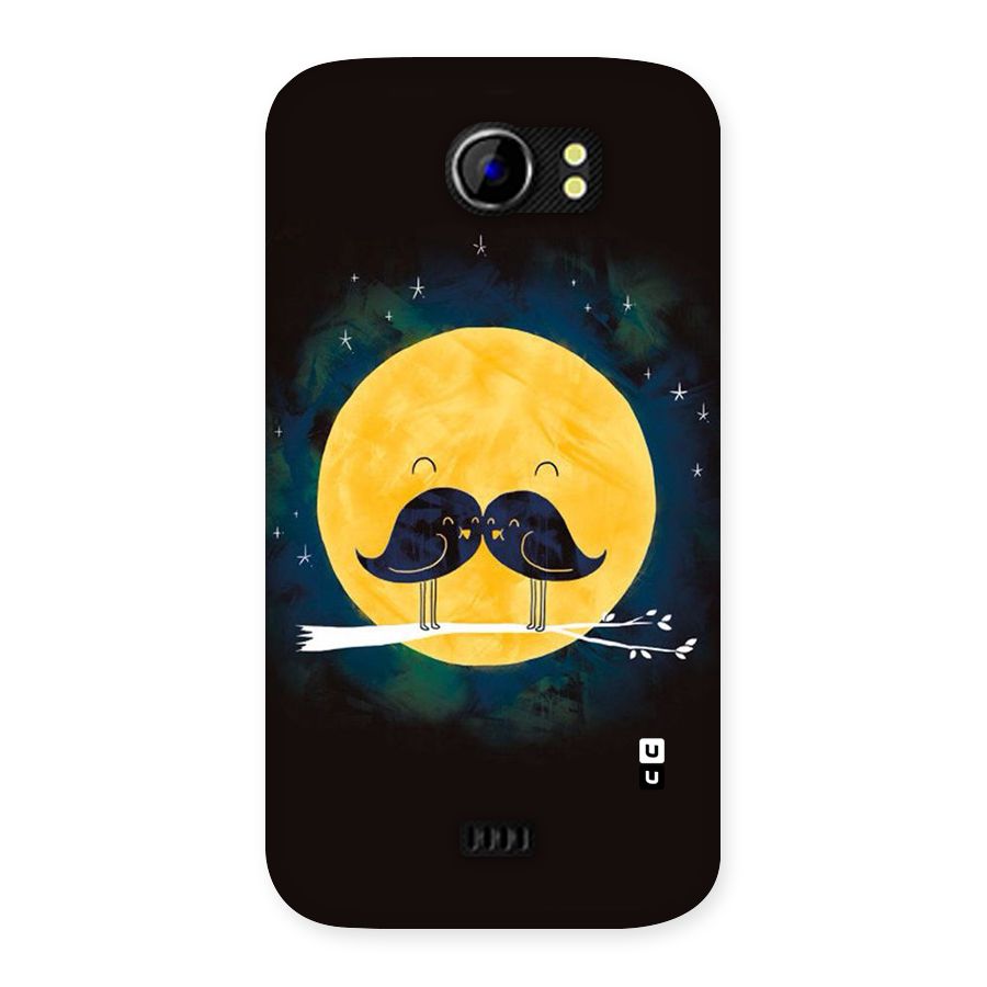 Bird Moustache Back Case for Micromax Canvas 2 A110